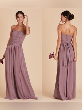 NWT Birdy Grey Grace Dress Dark Mauve Chiffon